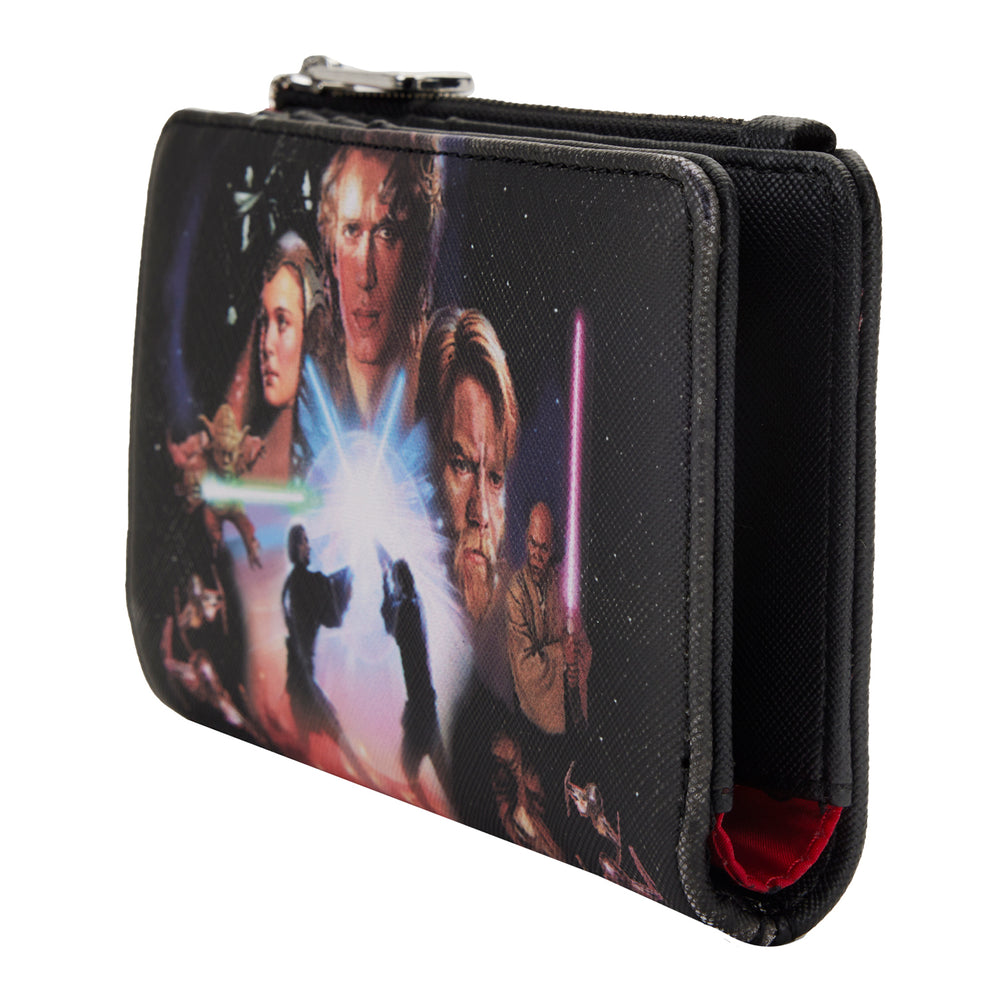 Star Wars Prequel Trilogy Flap Wallet Side View-zoom