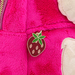 Pixar Lotso Cosplay Cosplay Plush Mini Backpack Closeup Zipper Charm View