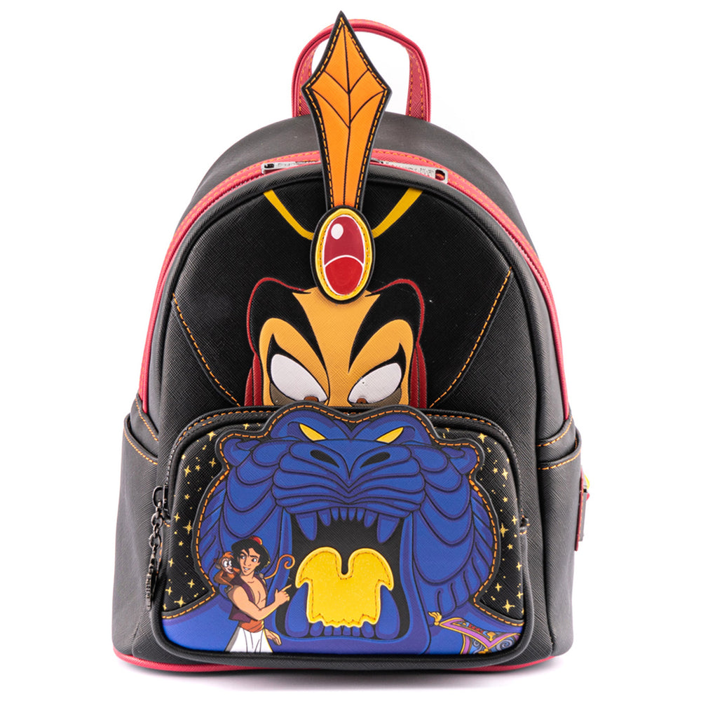 Disney Aladdin Jafar Villains Scene Mini Backpack Front View-zoom