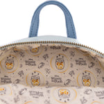 Winnie the Pooh 95th Anniversary Triple Pocket Mini Backpack Inside Lining View