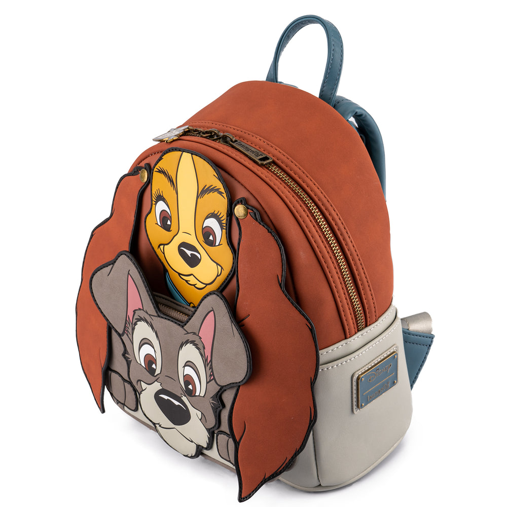 Lady and the Tramp Cosplay Mini Backpack Top Side View-zoom