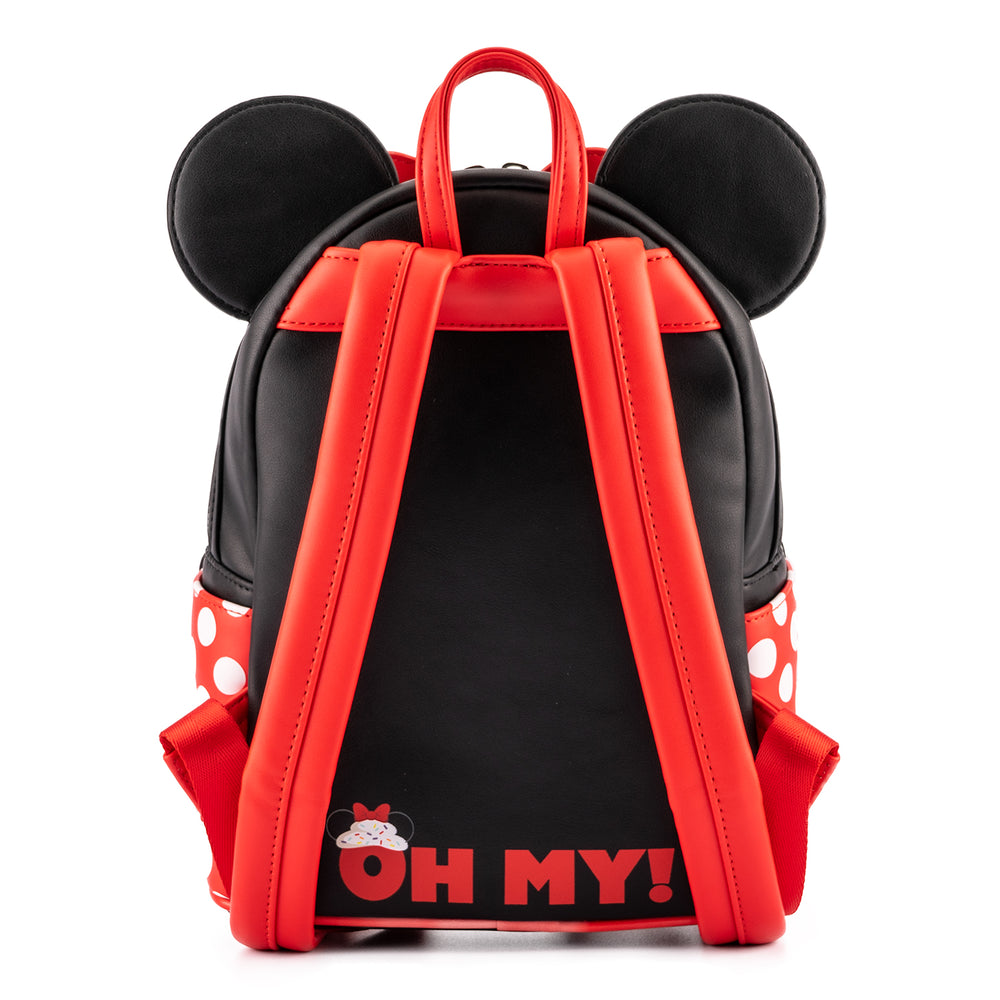 Disney Minnie Mouse Sprinkle Cupcake Cosplay Mini Backpack Back View-zoom
