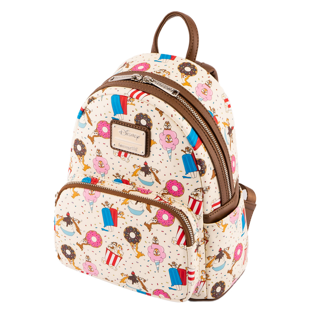 Disney Chip and Dale Sweet Treats Mini Backpack Top Side View-zoom