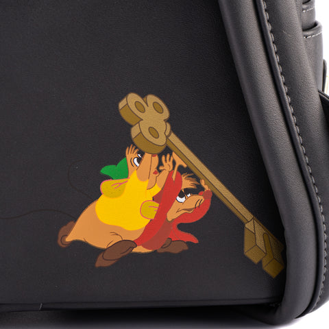 Disney Cinderella Evil Stepmother and Stepsisters Villains Scene Mini Backpack Closeup Artwork View