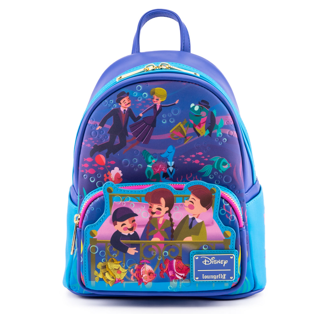 Disney Bedknobs and Broomsticks Underwater Mini Backpack Front View-zoom