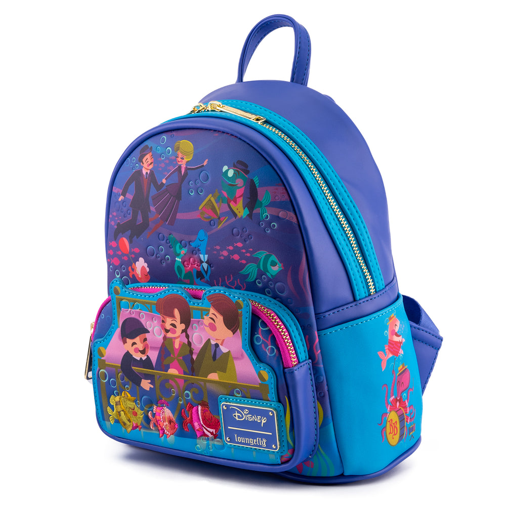 Disney Bedknobs and Broomsticks Underwater Mini Backpack Front View Side View-zoom