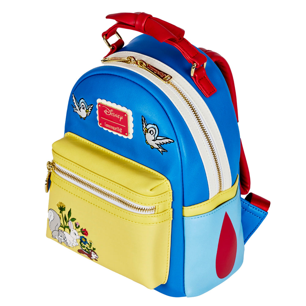 Snow White Bow Cosplay Mini Backpack Top Side View-zoom