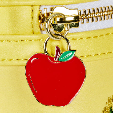 Snow White Bow Cosplay Mini Backpack Closeup Zipper Charm View