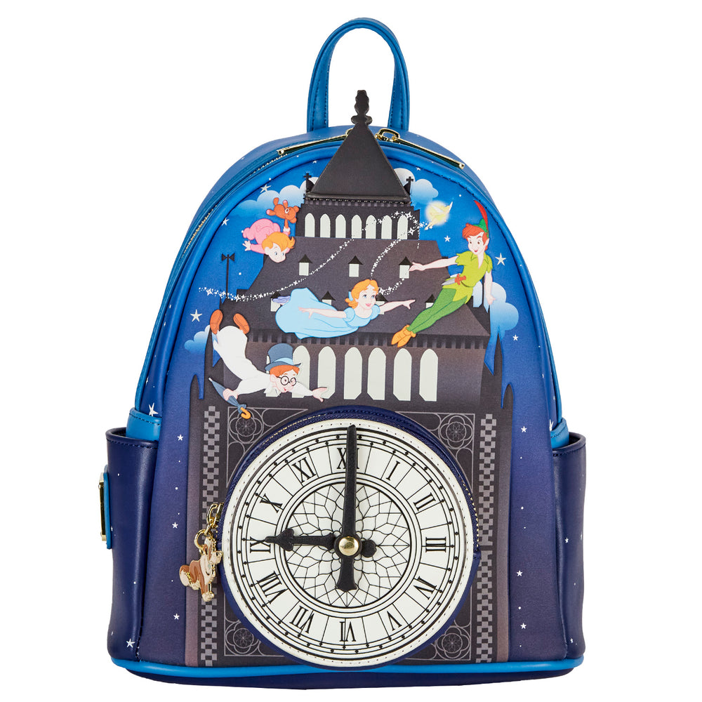 Peter Pan Clock Glow in the Dark Mini Backpack Front View-zoom