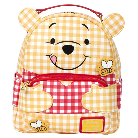 Winnie the Pooh Gingham Cosplay Mini Backpack Front View