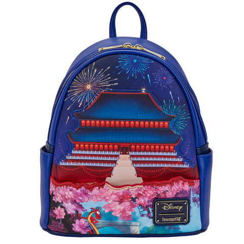 Mulan Castle Light Up Mini Backpack Front View