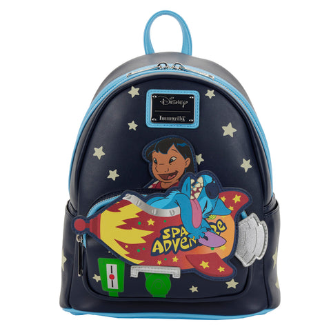 Lilo & Stitch Space Adventure Glow in the Dark Mini Backpack Front View