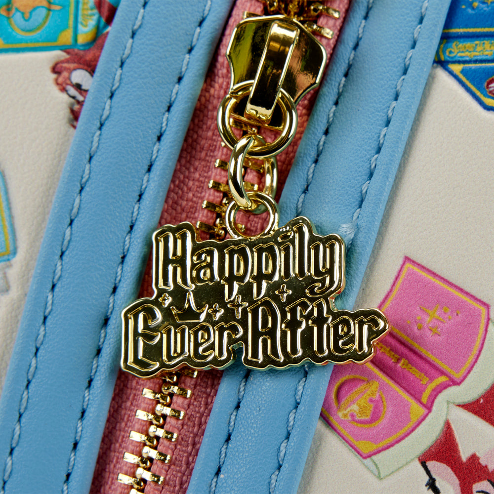 Disney Princess Books Classics Mini Backpack Closeup Zipper CharmView-zoom