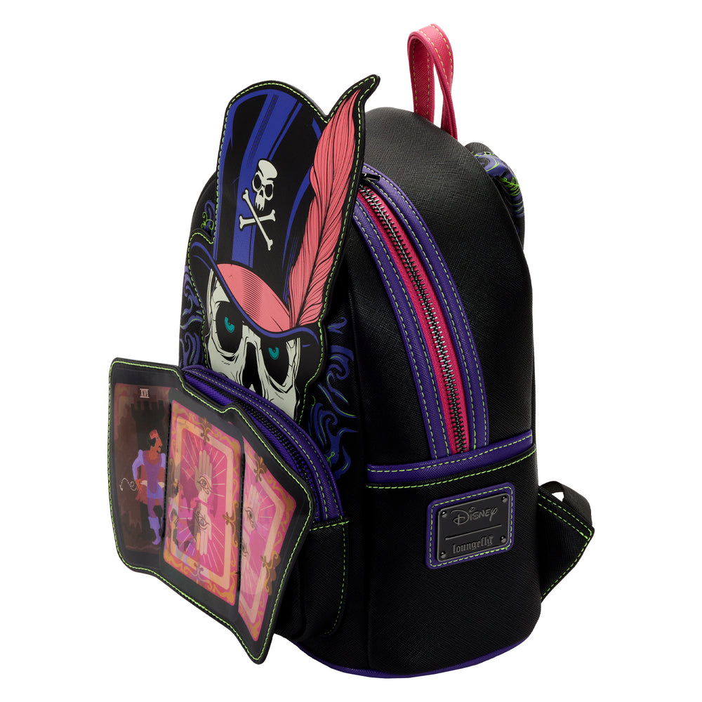 The Princess and the Frog Dr. Facilier Glow and Lenticular Mini Backpack Top Side View-zoom