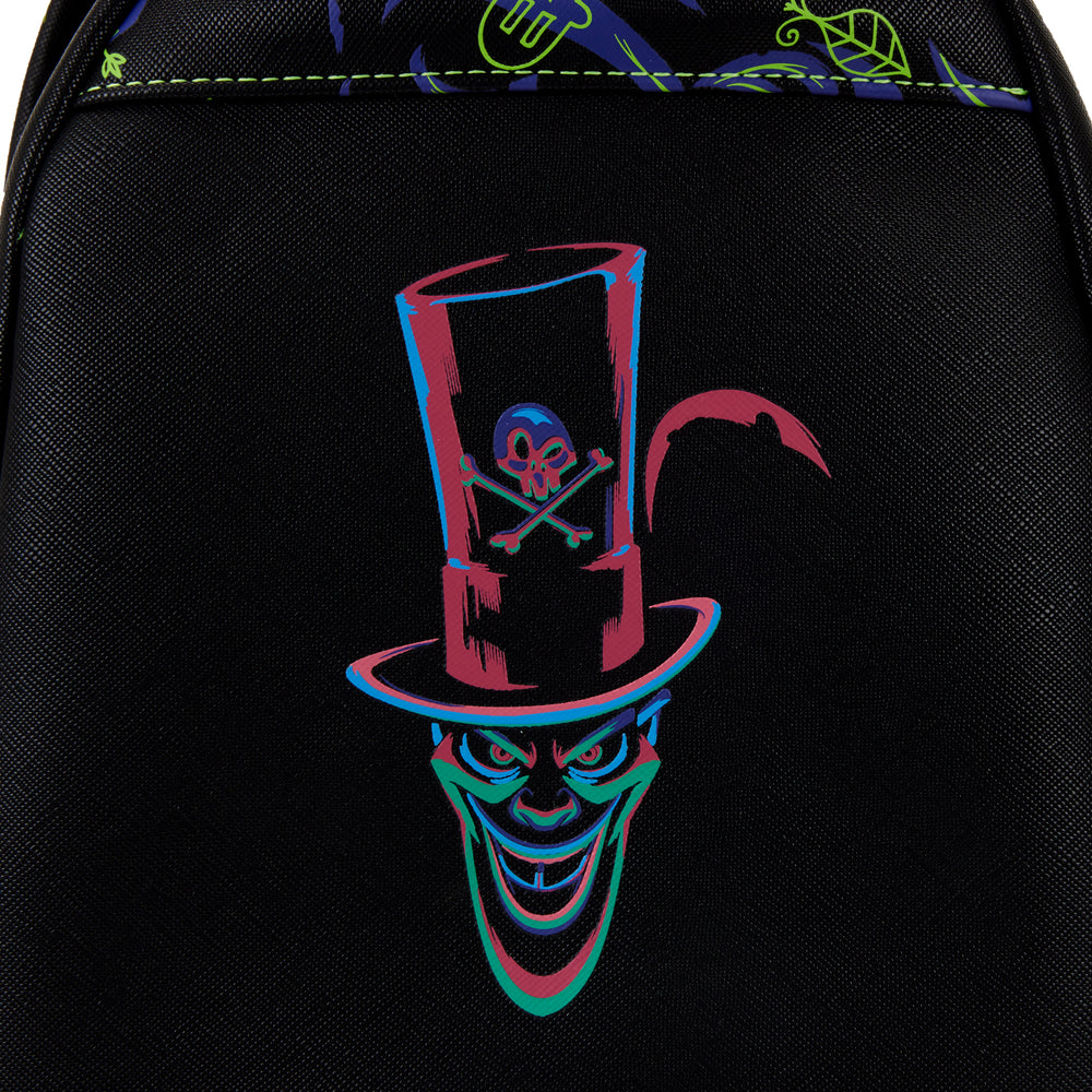 The Princess and the Frog Dr. Facilier Glow and Lenticular Mini Backpack Closeup Artwork View-zoom