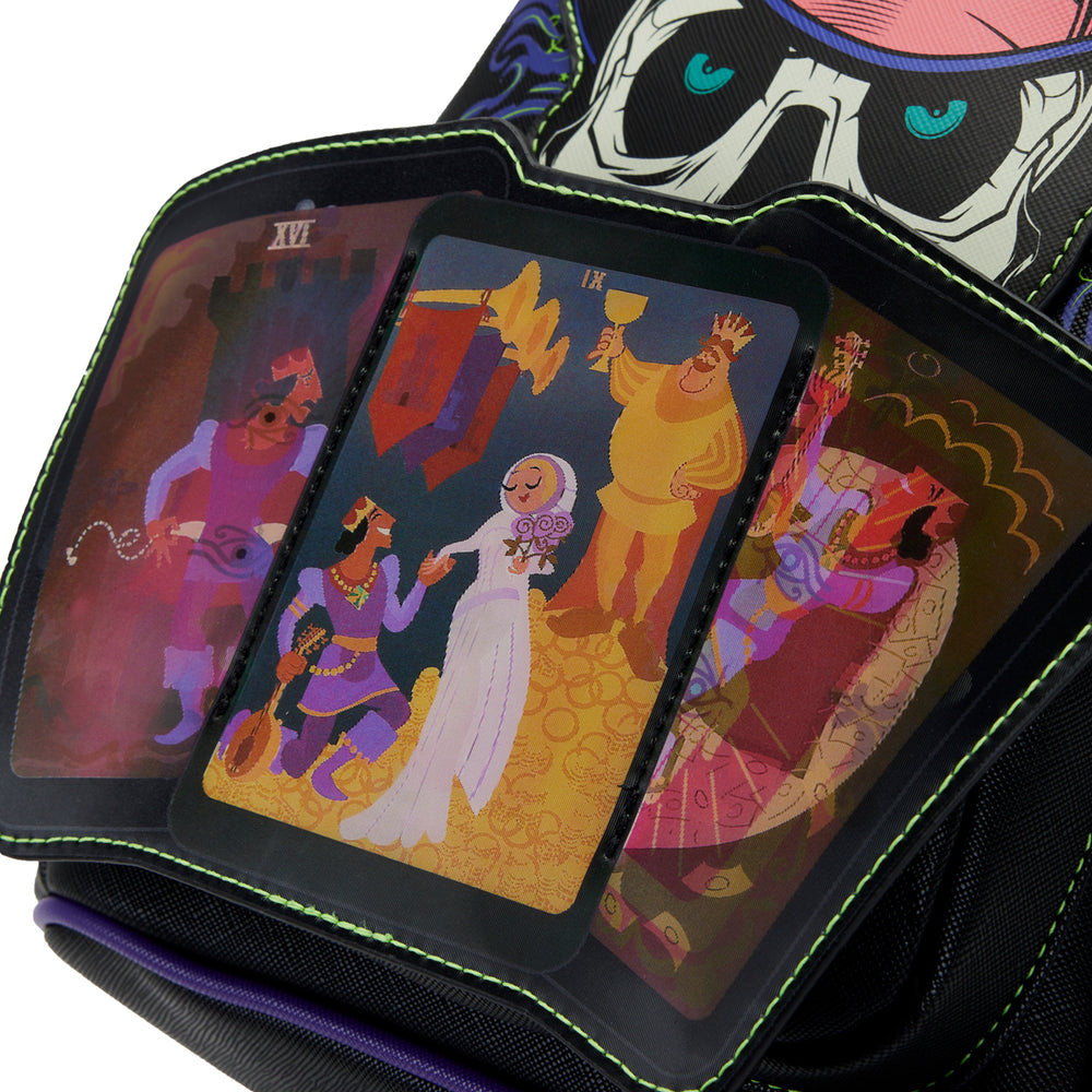 The Princess and the Frog Dr. Facilier Glow and Lenticular Mini Backpack Closeup View-zoom
