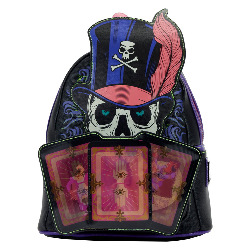 The Princess and the Frog Dr. Facilier Glow and Lenticular Mini Backpack Front View-zoom