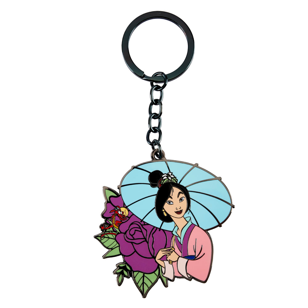 Mulan Floral Tattoo Keychain-zoom