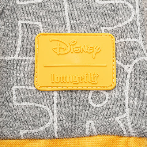 Loungefly Disney Winnie the Pooh Oh Bother Print Hoodie Closeup Logo View