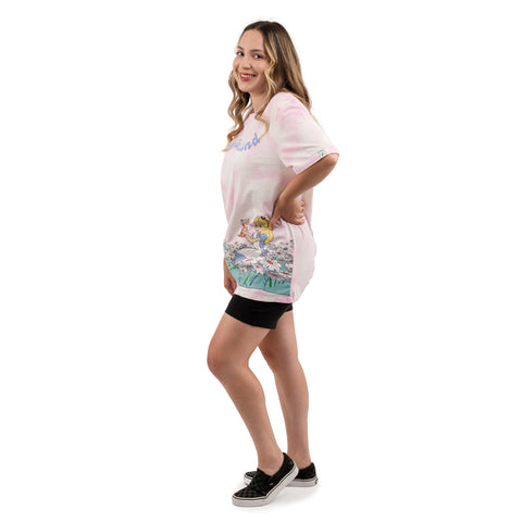 Disney Alice in Wonderland Daisey Fields Print Tee Full Side Model View