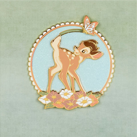 Bambi Spring Time Sliding Pin Closeup Sliding View