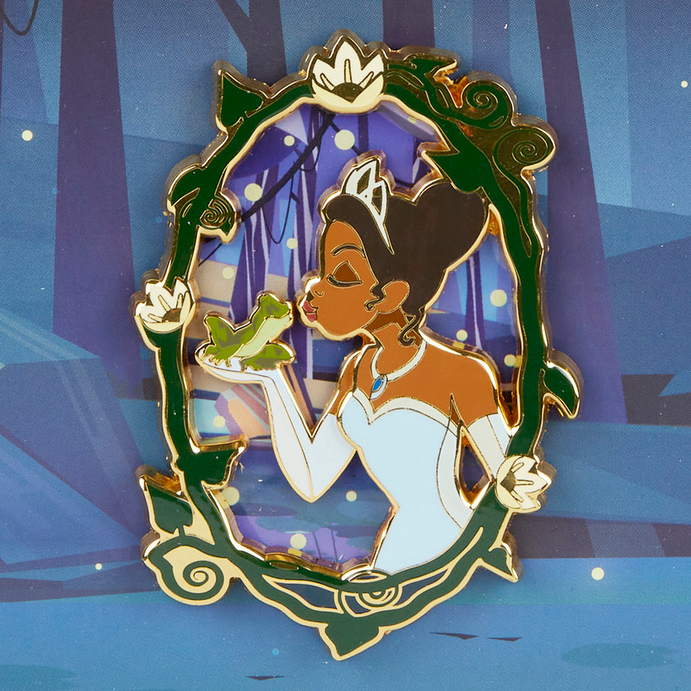 Princess Tiana and the Frog Moving Pin Closeup Front View-zoom