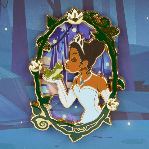 Princess Tiana and the Frog Moving Pin Closeup Front View