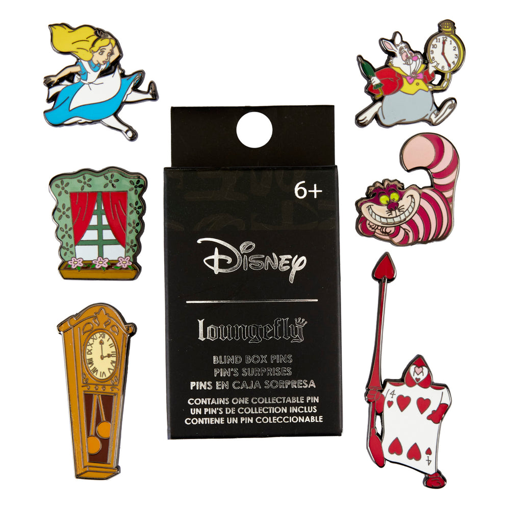 Alice in Wonderland Blind Box Pin Front View-zoom