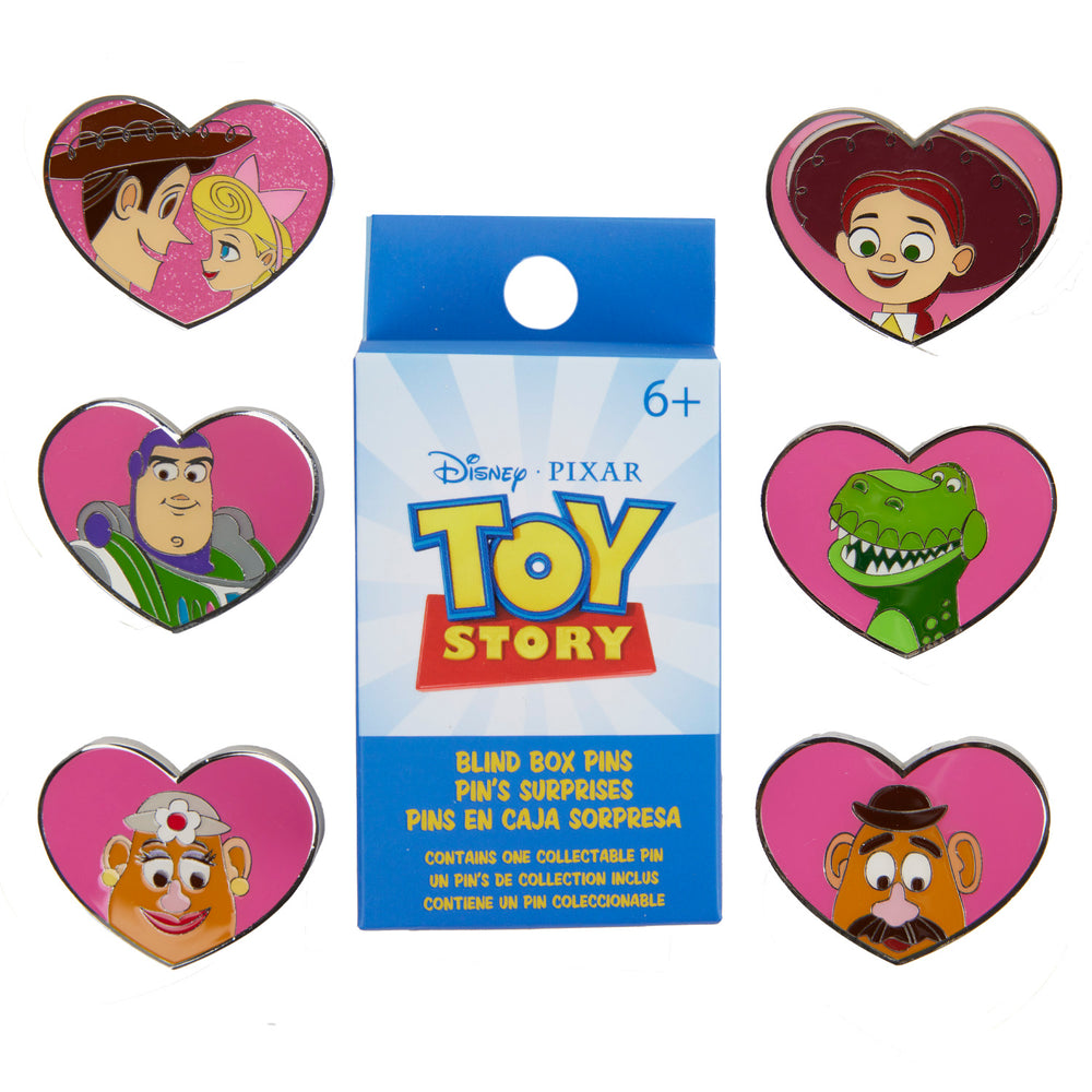 Toy Story Hearts Movie Moment Blind Box Pin Front View-zoom