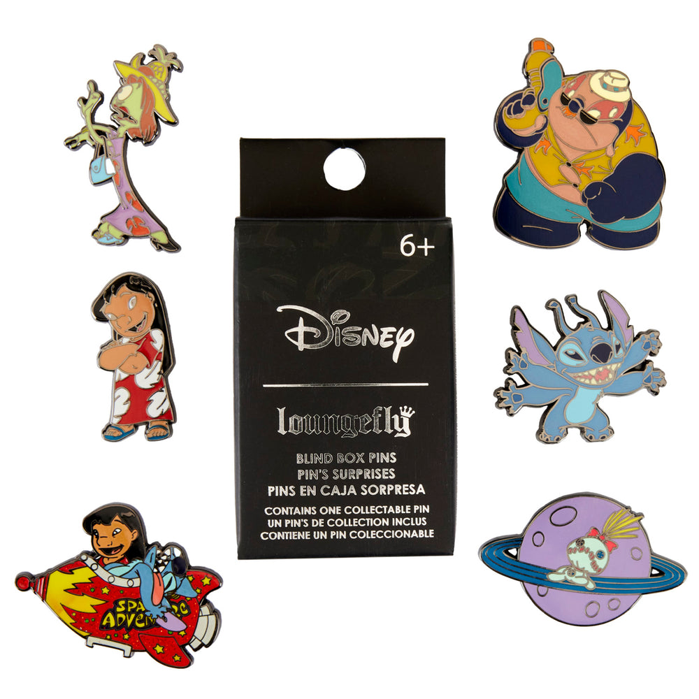 Lilo & Stitch Space Adventure Blind Box Pin Front View-zoom