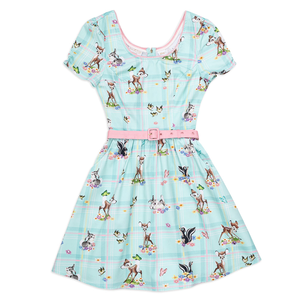 Disney Stitch Shoppe Bambi "Laci" Dress Front Flat View-zoom