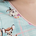 Disney Stitch Shoppe Bambi "Laci" Dress Closeup Neckline View