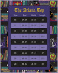 Disney Stitch Shoppe Villains Books Happily Never After "Ariana" Fashion Top Size Chart View