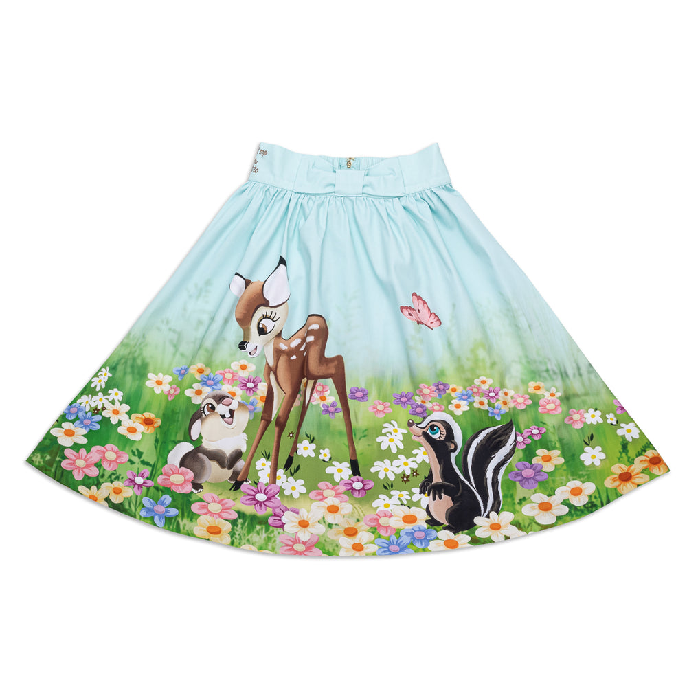 Disney Stitch Shoppe Bambi "Sandy" Skirt Front Flat View-zoom