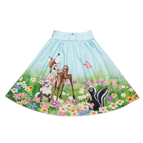 Disney Stitch Shoppe Bambi "Sandy" Skirt Front Flat View