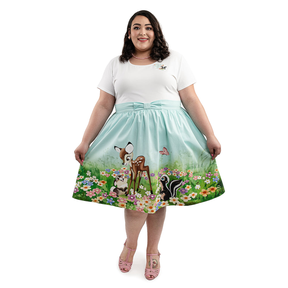 Disney Stitch Shoppe Bambi "Sandy" Skirt Front Model View-zoom