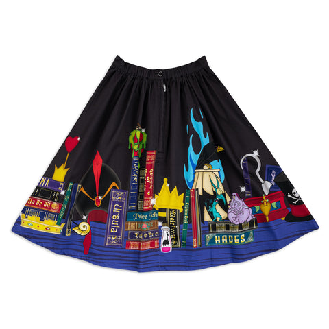 Disney Stitch Shoppe Villains Books "Sandy" Skirt Back Flat View