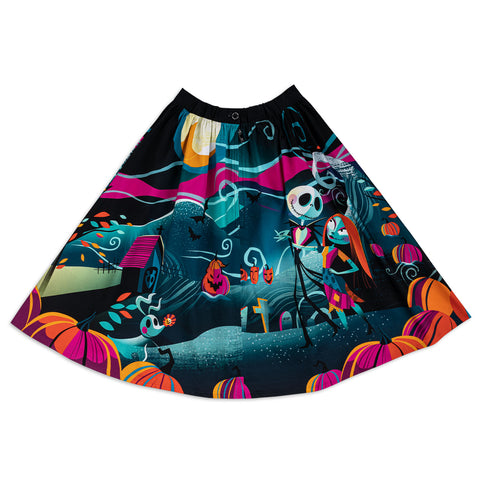 Disney Stitch Shoppe The Nightmare Before Christmas "Sandy" Skirt Back Flat View