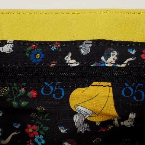 Snow White 85th Anniversary Cosplay Crossbody Bag Inside Lining View