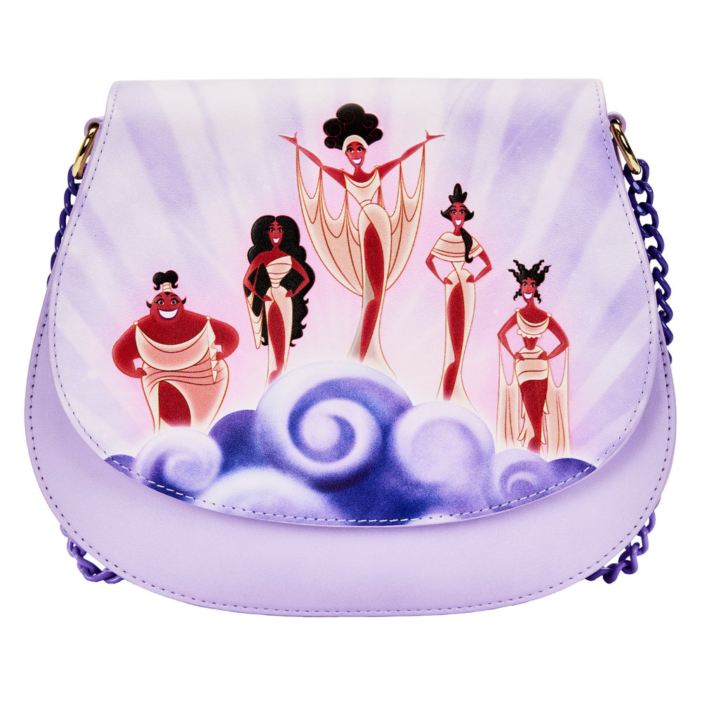 Hercules Muses Clouds Crossbody Bag Front View-zoom