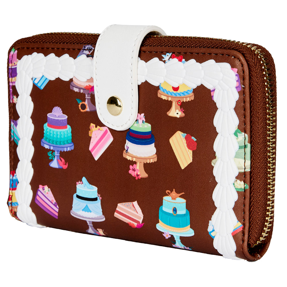 Disney Princess Cakes Zip Around Wallet Side View-zoom