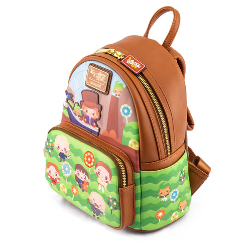 Willy Wonka Charlie and the Chocolate Factory 50th Anniversary Mini Backpack Top Side View
