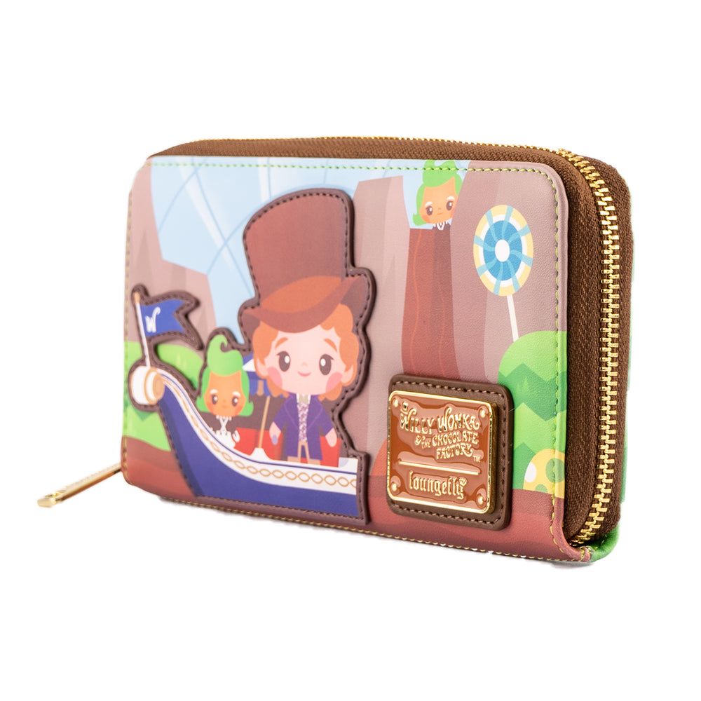 Willy Wonka & the Chocolate Factory 50th Anniversary Zip Around Wallet Side View-zoom
