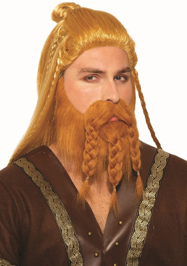 Viking Wig And Beard Blonde Mystique Costumes