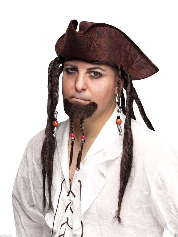 Pirate Braided Goatee Mystique Costumes 0293