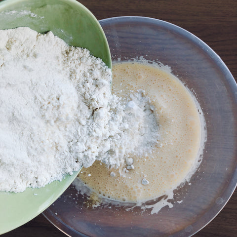 Add flour to the mixture