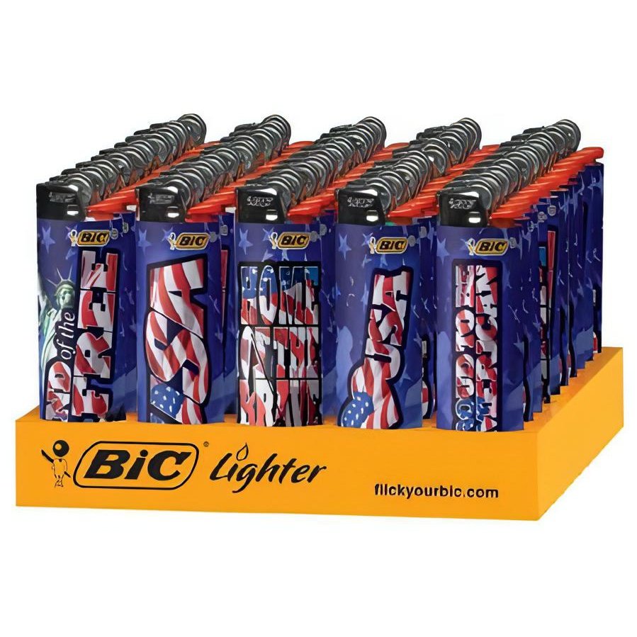 Americana Bic Lighters 50 Count Wholesale