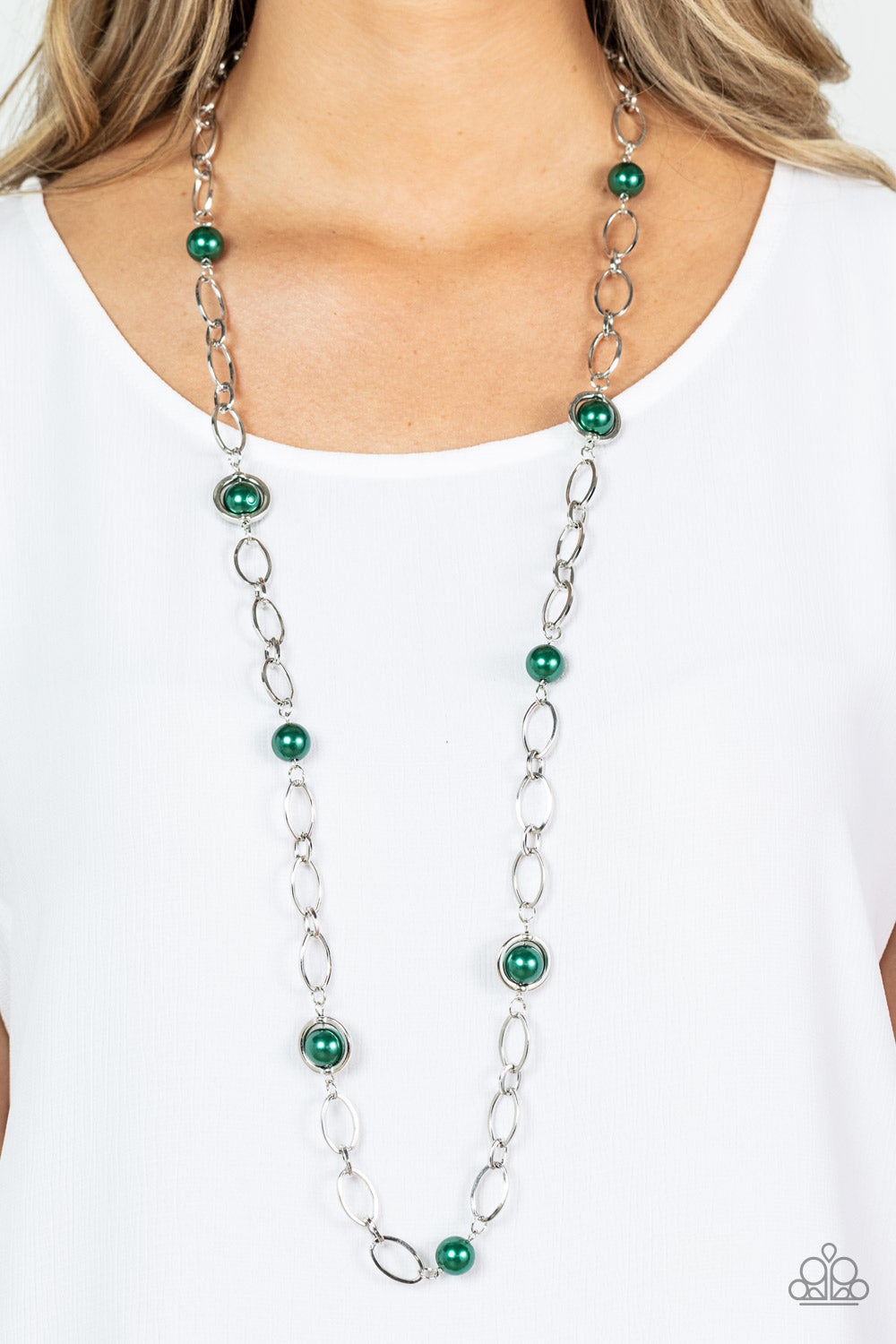 paparazzi emerald green necklace