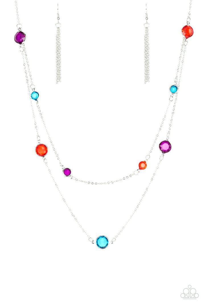 rocky razzle multi necklace paparazzi