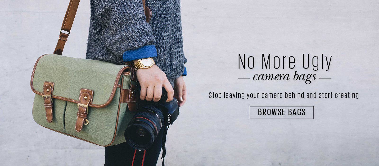 No More Ugly Camera Bags | Browse Bags